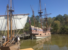 Jamestown Settlement - Some 50+ people would sail on one of these ships